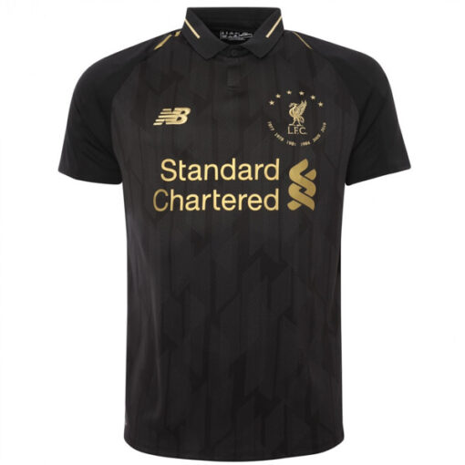 Liverpool Black 6 Time Euro Champions Shirt 18/19