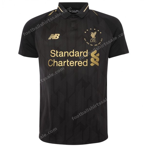 Liverpool Black 6 Time Euro Champions Shirt 18/19