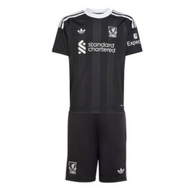 Liverpool Black Goalkeeper Kids Kit 25/26