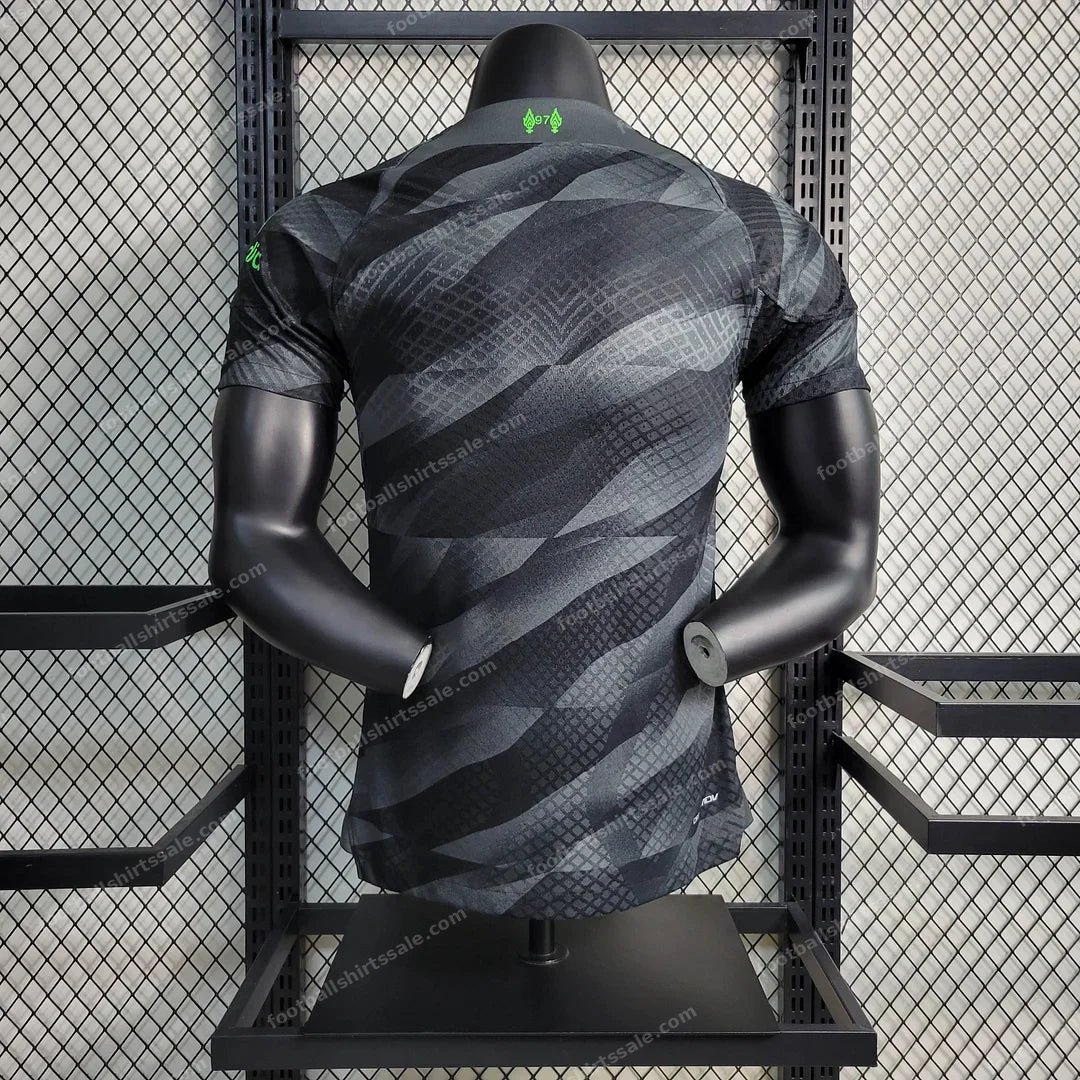 2023/2024 Liverpool Goalkeeper Black Soccer Jersey 1:1 Thai Quality – Player Version - Detail 1