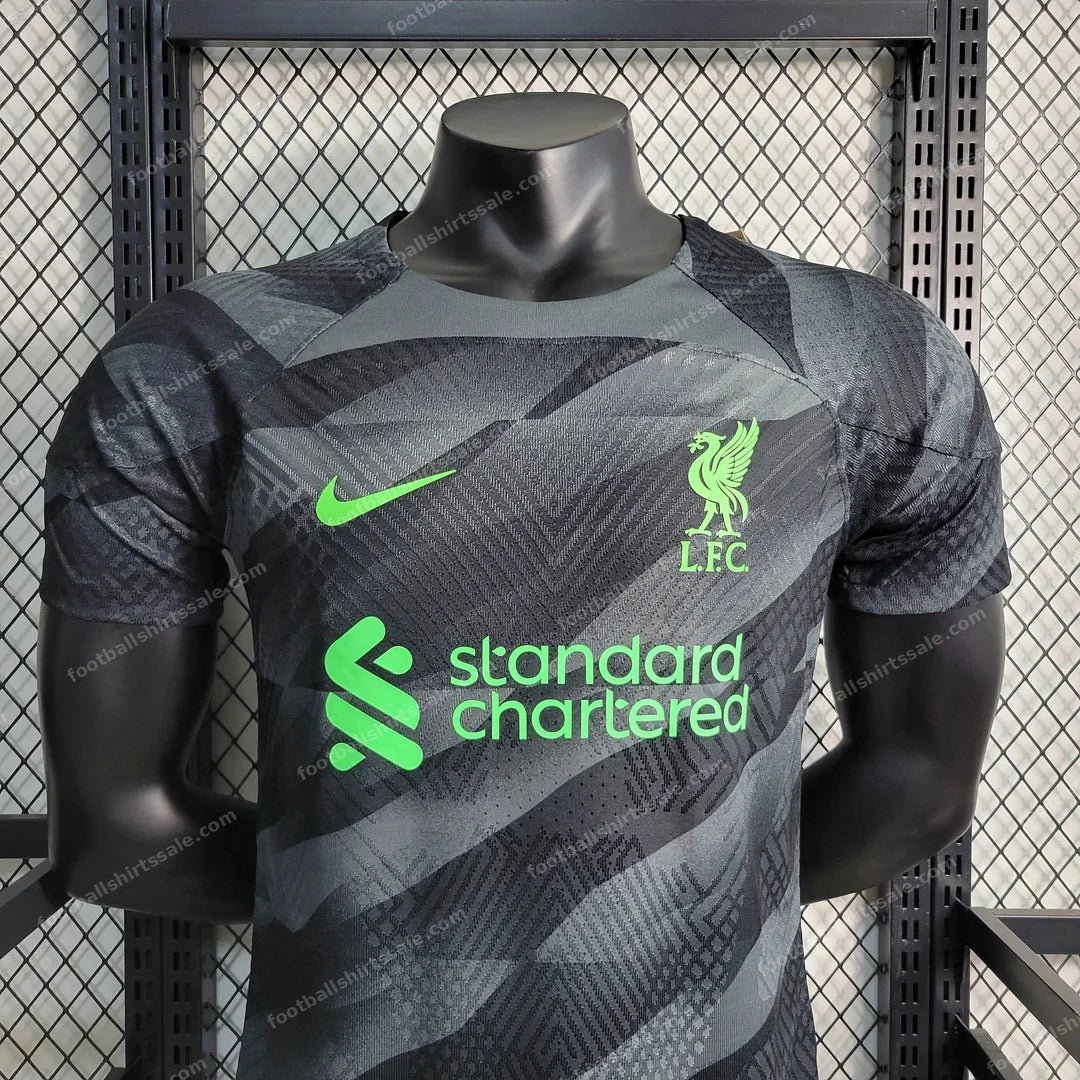 2023/2024 Liverpool Goalkeeper Black Soccer Jersey 1:1 Thai Quality – Player Version - Detail 2
