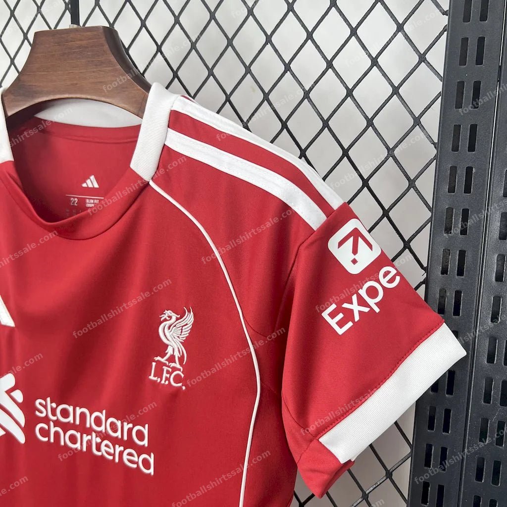 2025/2026 Liverpool Home Soccer Jersey Kids Size - Detail 3