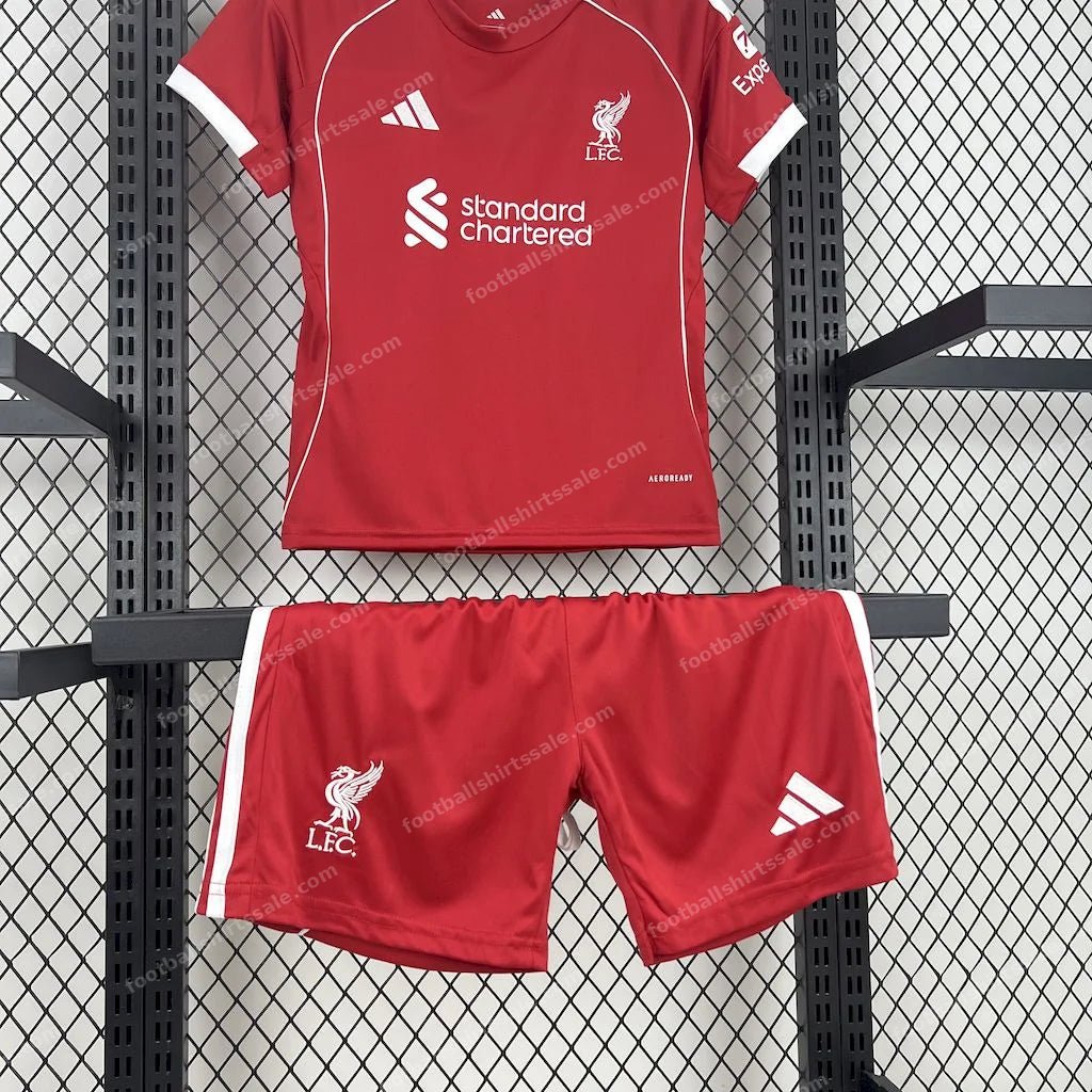 2025/2026 Liverpool Home Soccer Jersey Kids Size - Detail 4