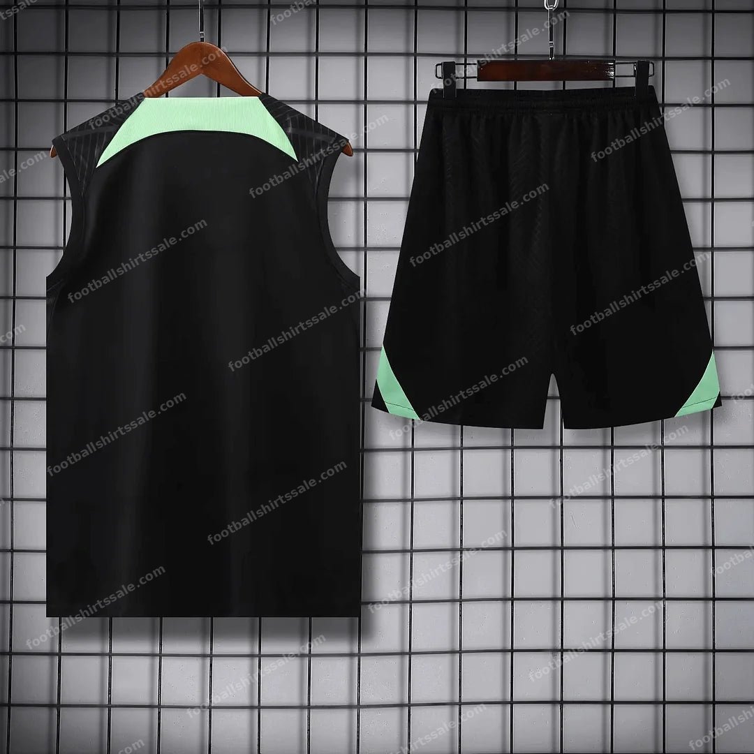 2023/2024 Liverpool pre-match training Black Jersey+Shorts 1:1 Thai Quality - Detail 1