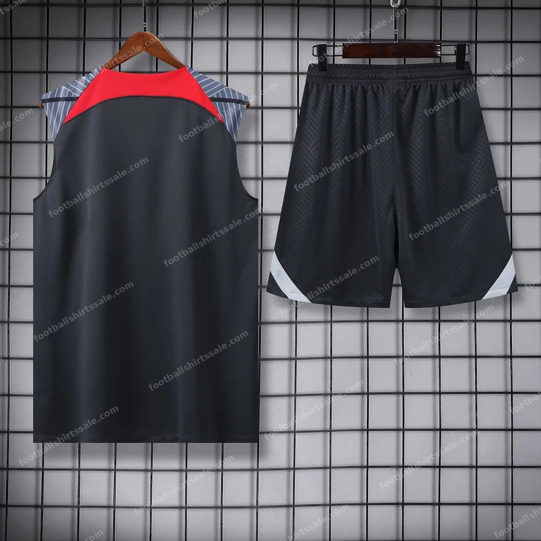 2024/2025 Liverpool Pre-match Training Black Jersey+Shorts 1:1 Thai Quality - Detail 1