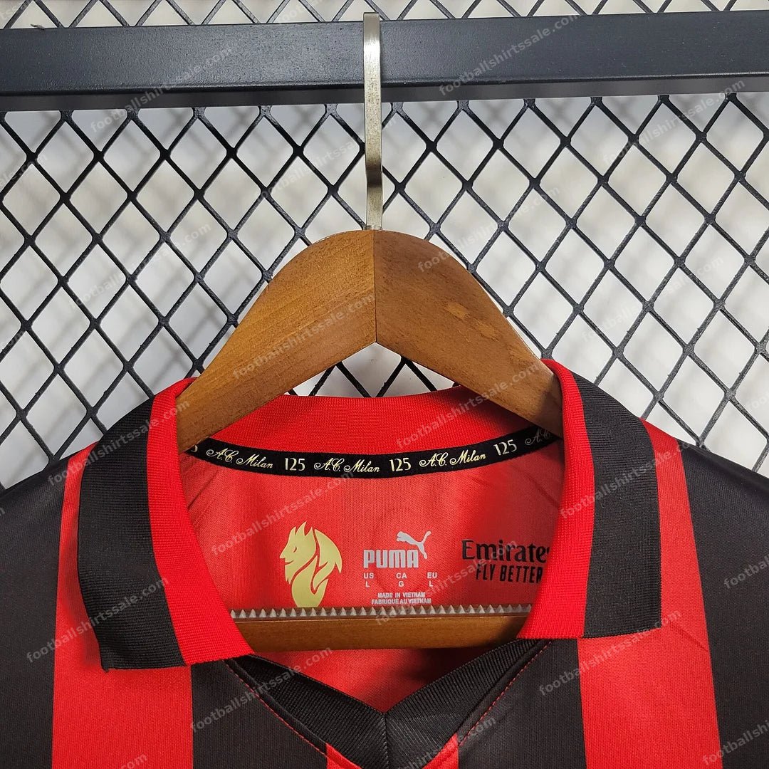 2024/2025 Long Sleeve AC Milan 125th Anniversary Football Shirt - Detail 5