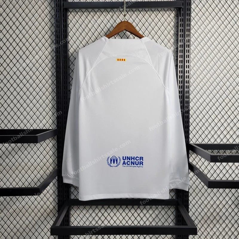 2023/2024 Long Sleeve Barcelona Away Football Shirt 1:1 Thai Quality - Detail 1