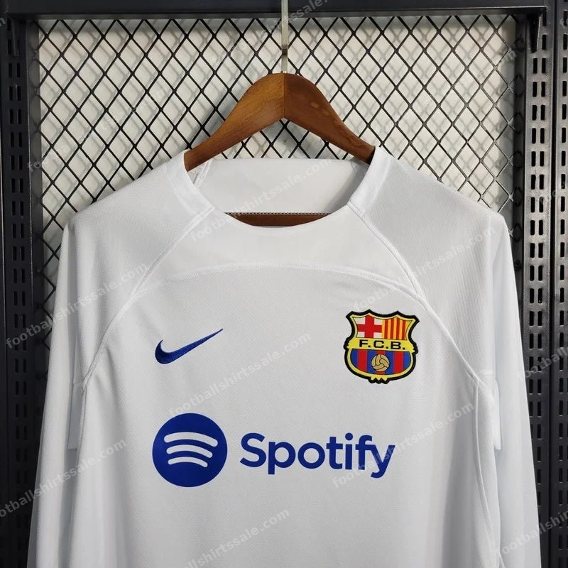 2023/2024 Long Sleeve Barcelona Away Football Shirt 1:1 Thai Quality - Detail 2
