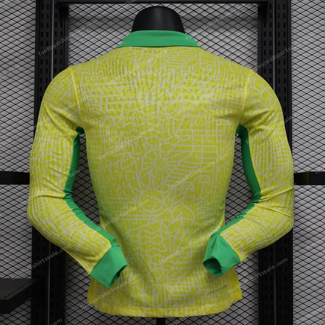 2024 Long Sleeve Player Version Brazil Home Football Shirt 1:1 Thai Quality - Detail 1