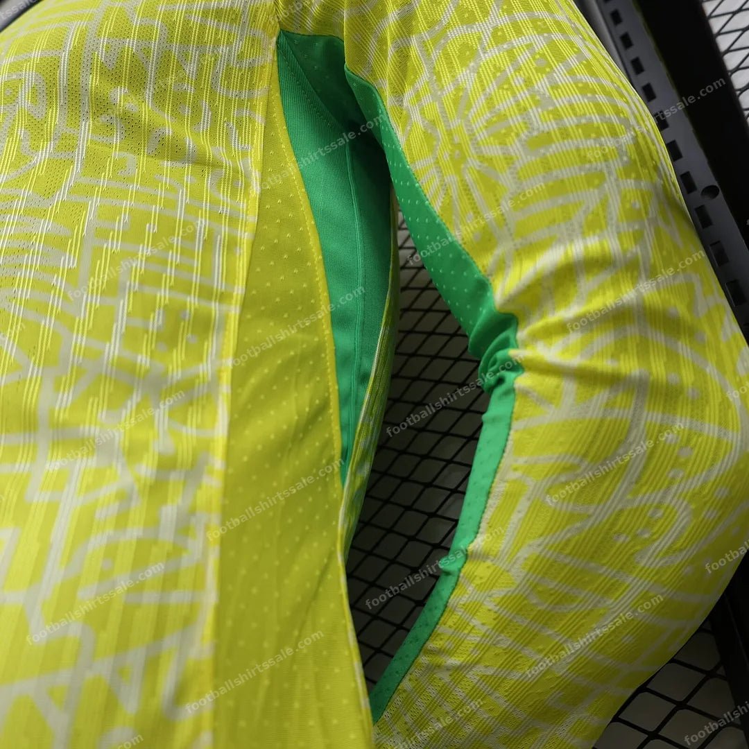 2024 Long Sleeve Player Version Brazil Home Football Shirt 1:1 Thai Quality - Detail 5