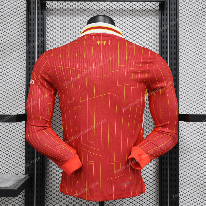 2024/2025 Long Sleeve Player Version Liverpool Home Football Shirt 1:1 Thai Quality - Detail 1