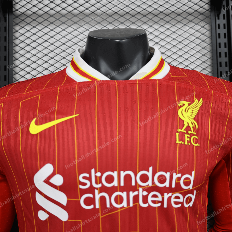 2024/2025 Long Sleeve Player Version Liverpool Home Football Shirt 1:1 Thai Quality - Detail 2
