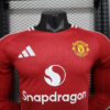 2024/2025 Long Sleeve Player Version Manchester United Home Football Shirt 1:1 Thai Quality - Detail 2