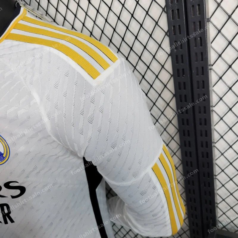 2023/2024 Long Sleeve Real Madrid Home Football Shirt - Detail 3