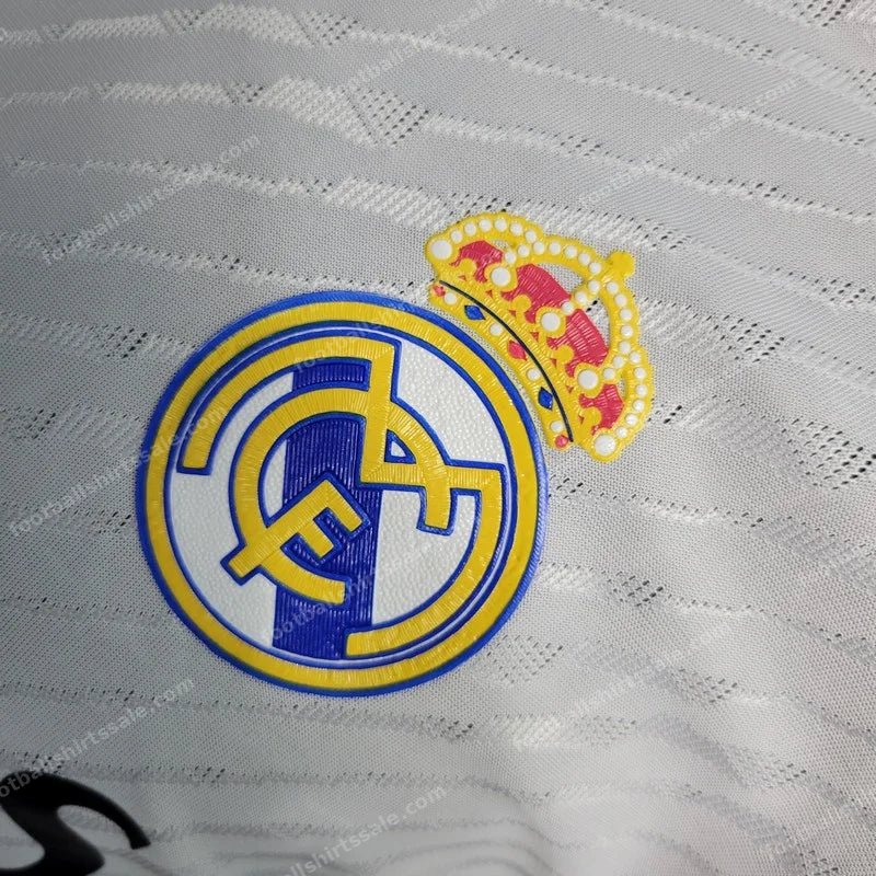 2023/2024 Long Sleeve Real Madrid Home Football Shirt - Detail 4