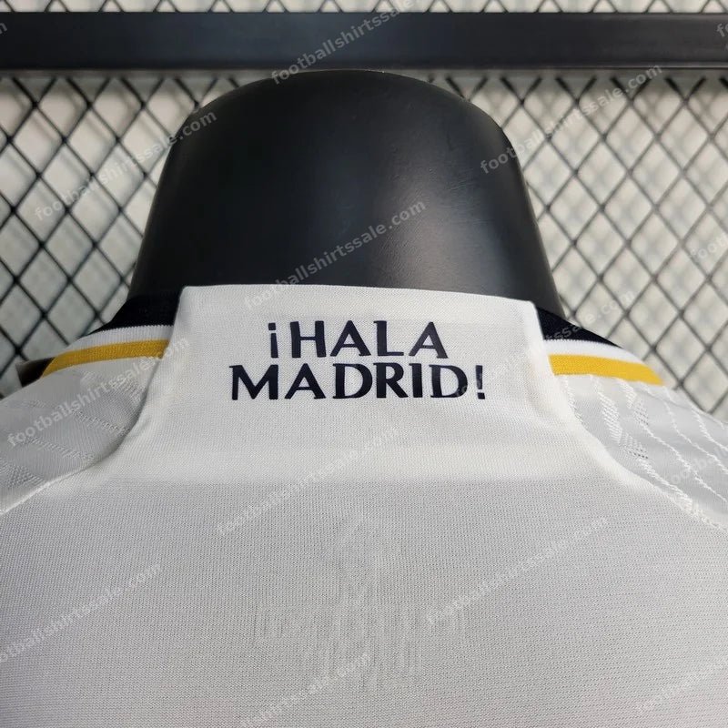 2023/2024 Long Sleeve Real Madrid Home Football Shirt - Detail 6