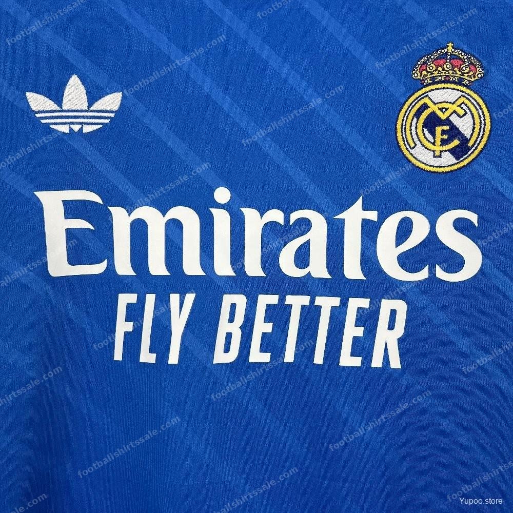 2025/2026 Long Sleeve Real Madrid Third Away Football Shirt - Detail 4