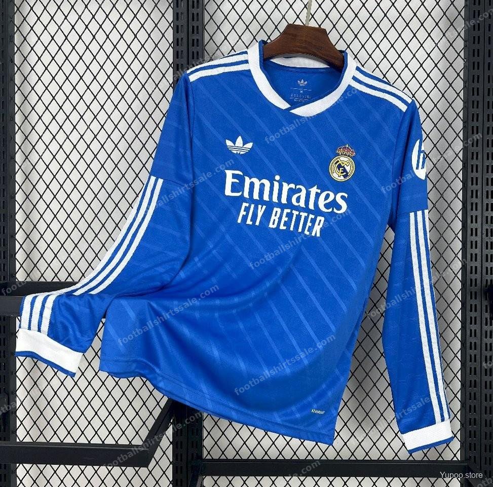 2025/2026 Long Sleeve Real Madrid Third Away Football Shirt