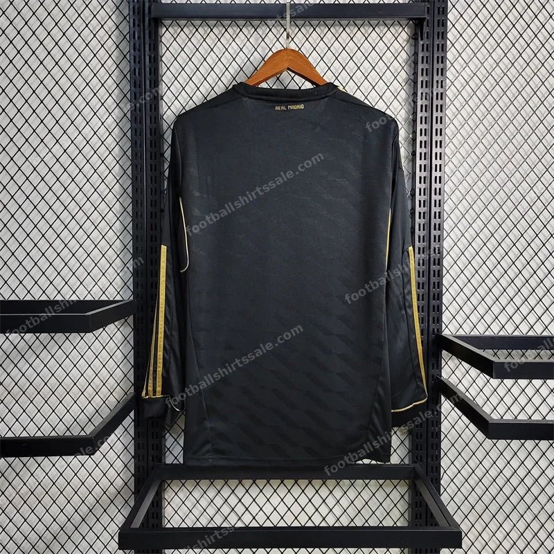 2011/2012 Long Sleeve Retro Real Madrid Away Football Shirt - Detail 1