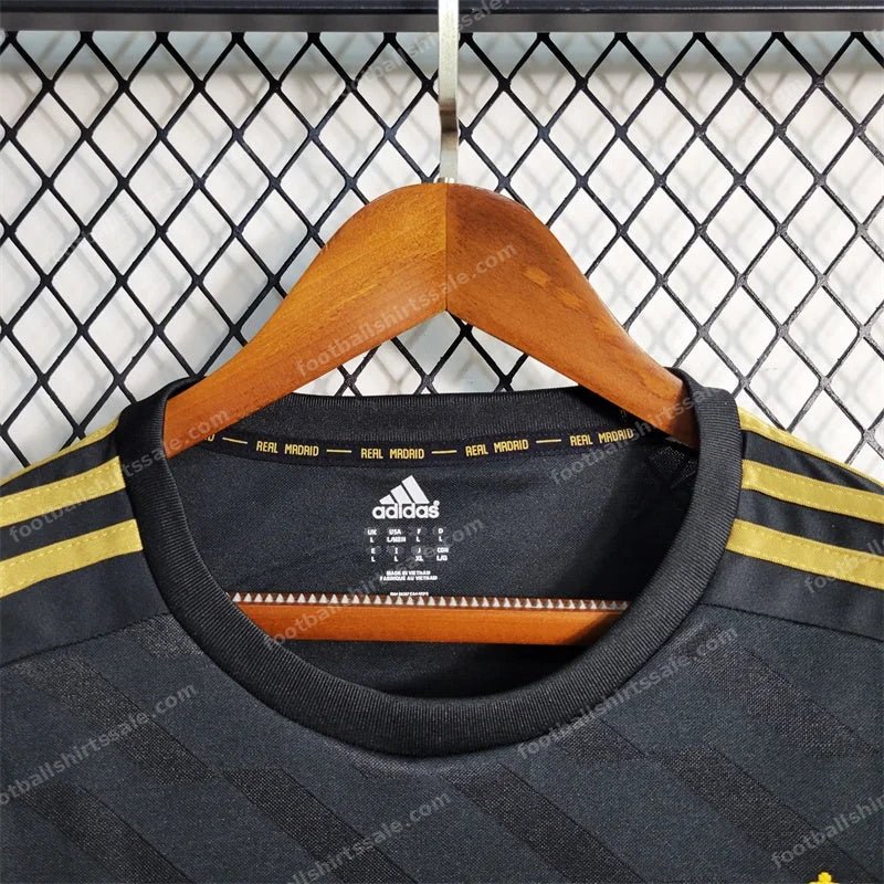 2011/2012 Long Sleeve Retro Real Madrid Away Football Shirt - Detail 6