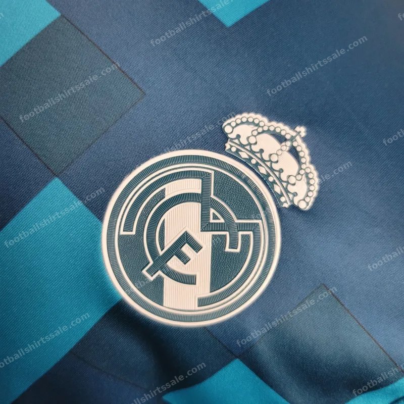 2017/2018 Long Sleeve Retro Real Madrid Third Away Football Shirt 1:1 Thai Quality - Detail 3