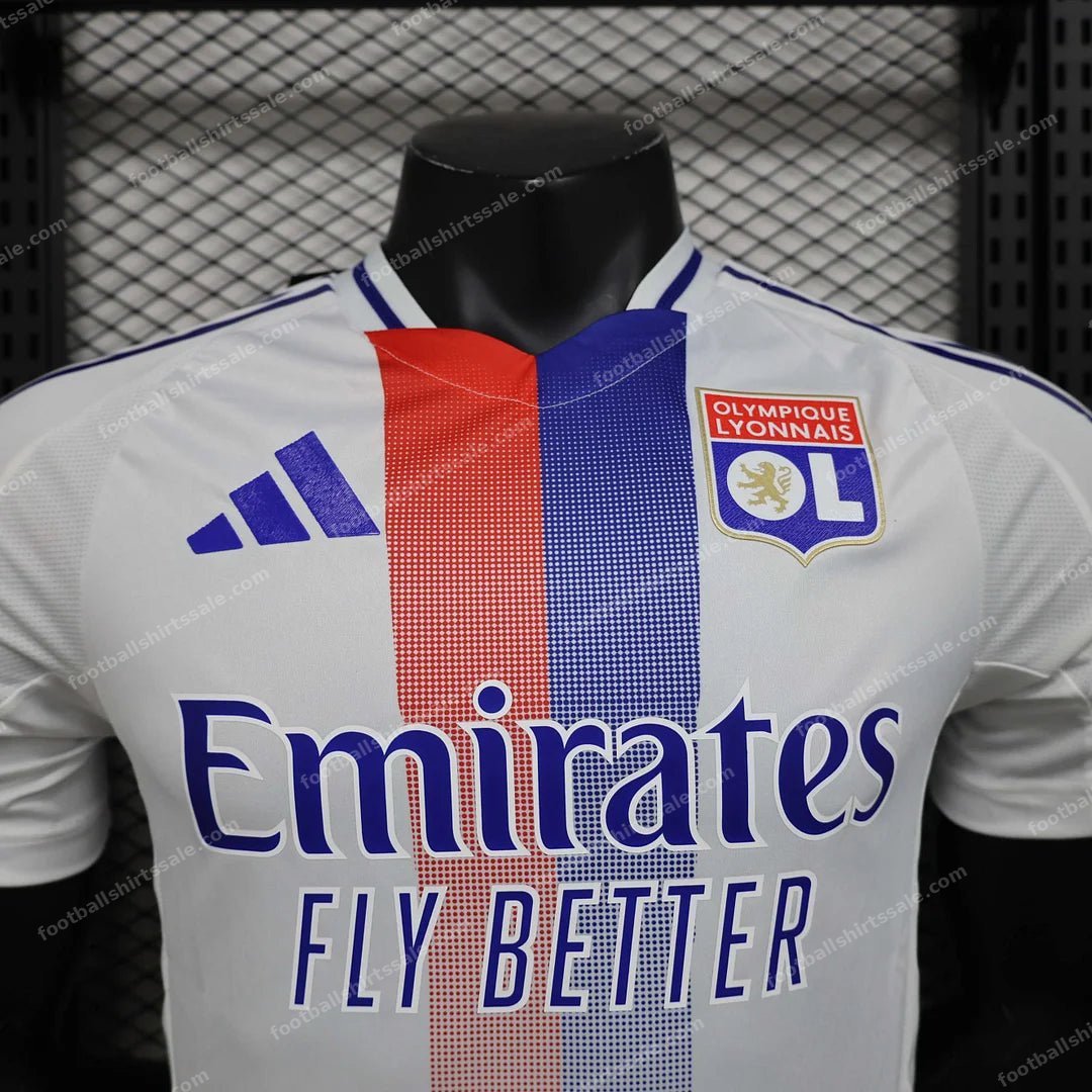 2024/2025 Lyon Home Football Shirt 1:1 Thai Quality – Player Version - Detail 1