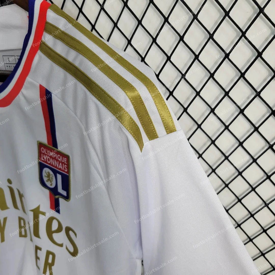 2023/2024 Lyon Home Football Shirt - Detail 4
