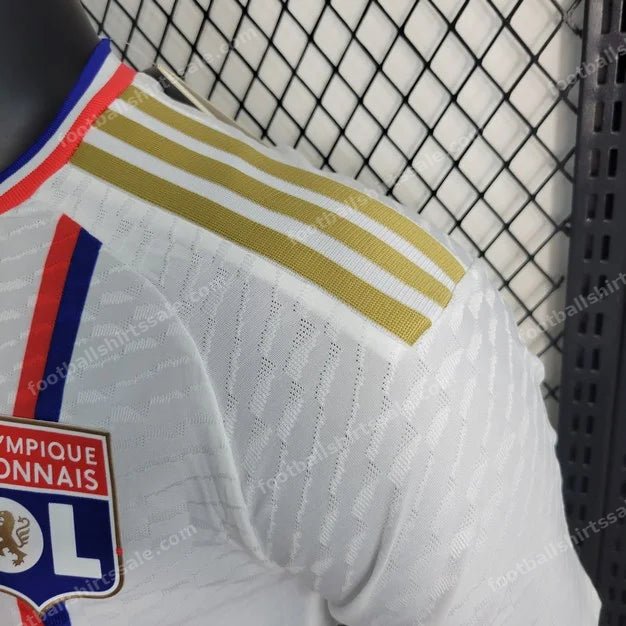 2023/2024 Lyon Home Football Shirt – Player Version - Detail 6
