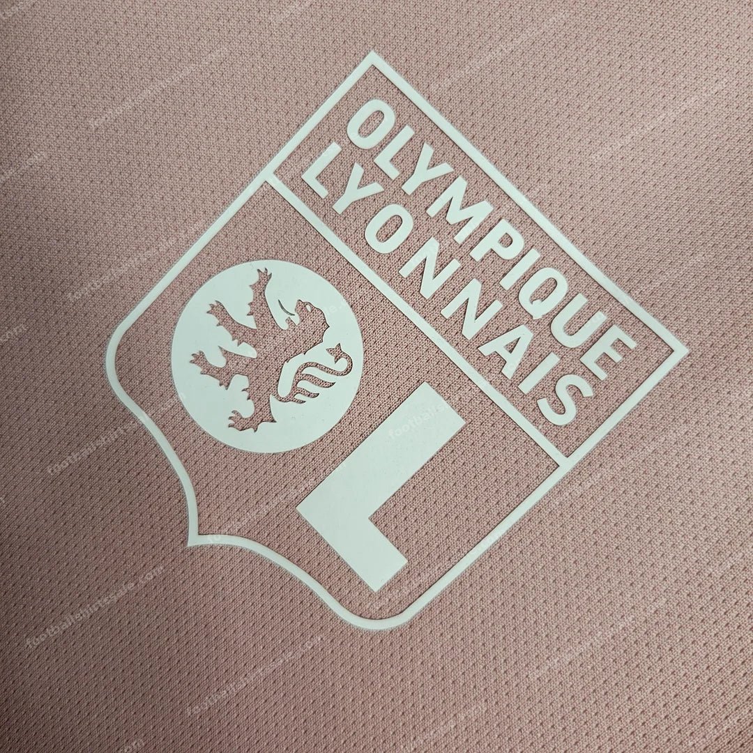 2023/2024 Lyon Training Wear Pink Football Shirt - Detail 7