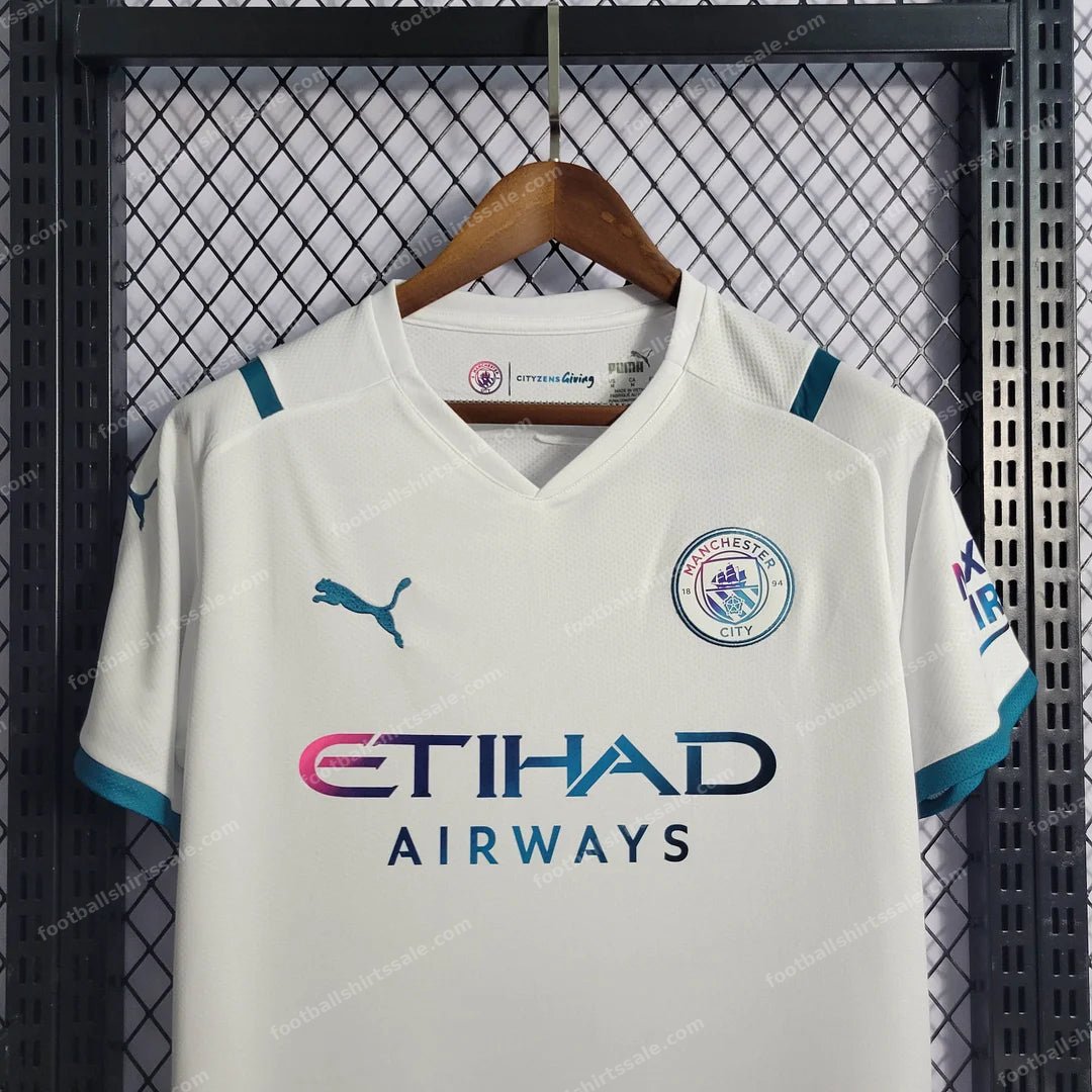 Manchester City Football Shirt 2021/2022 Retro 1:1 Thai Quality Away - Detail 2