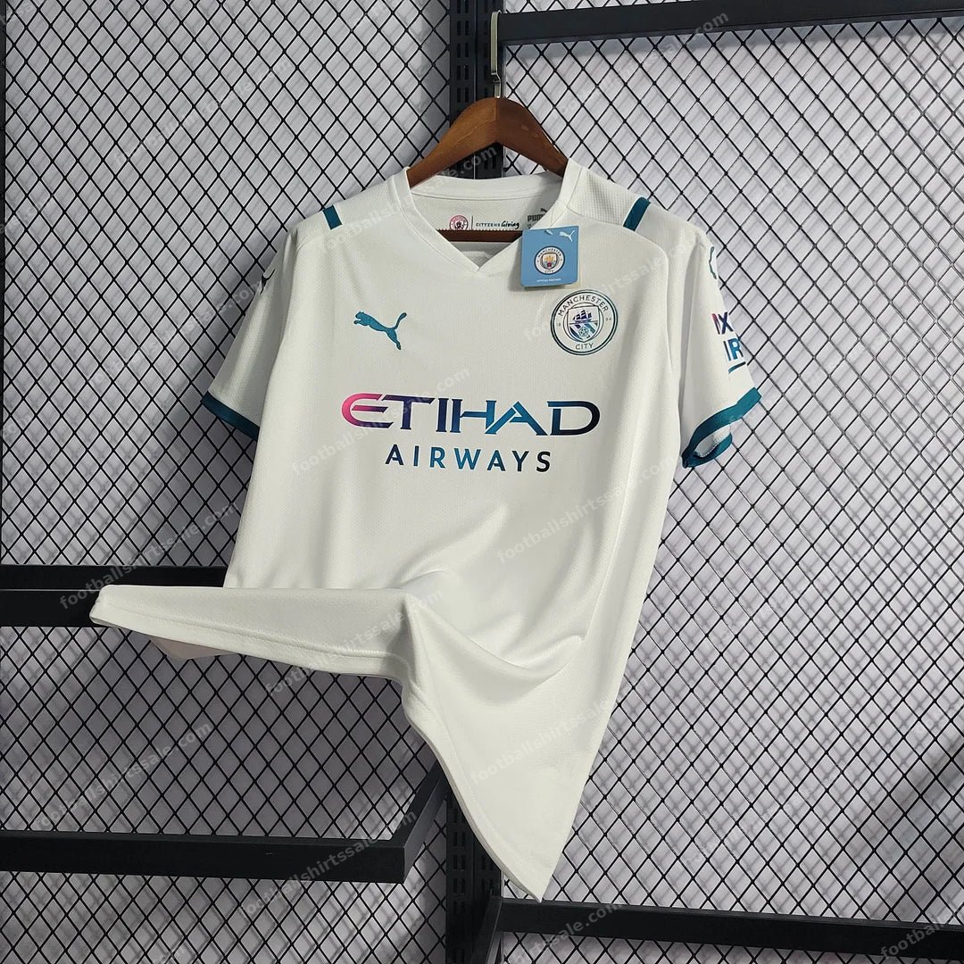 Manchester City Football Shirt 2021/2022 Retro 1:1 Thai Quality Away - Detail 3