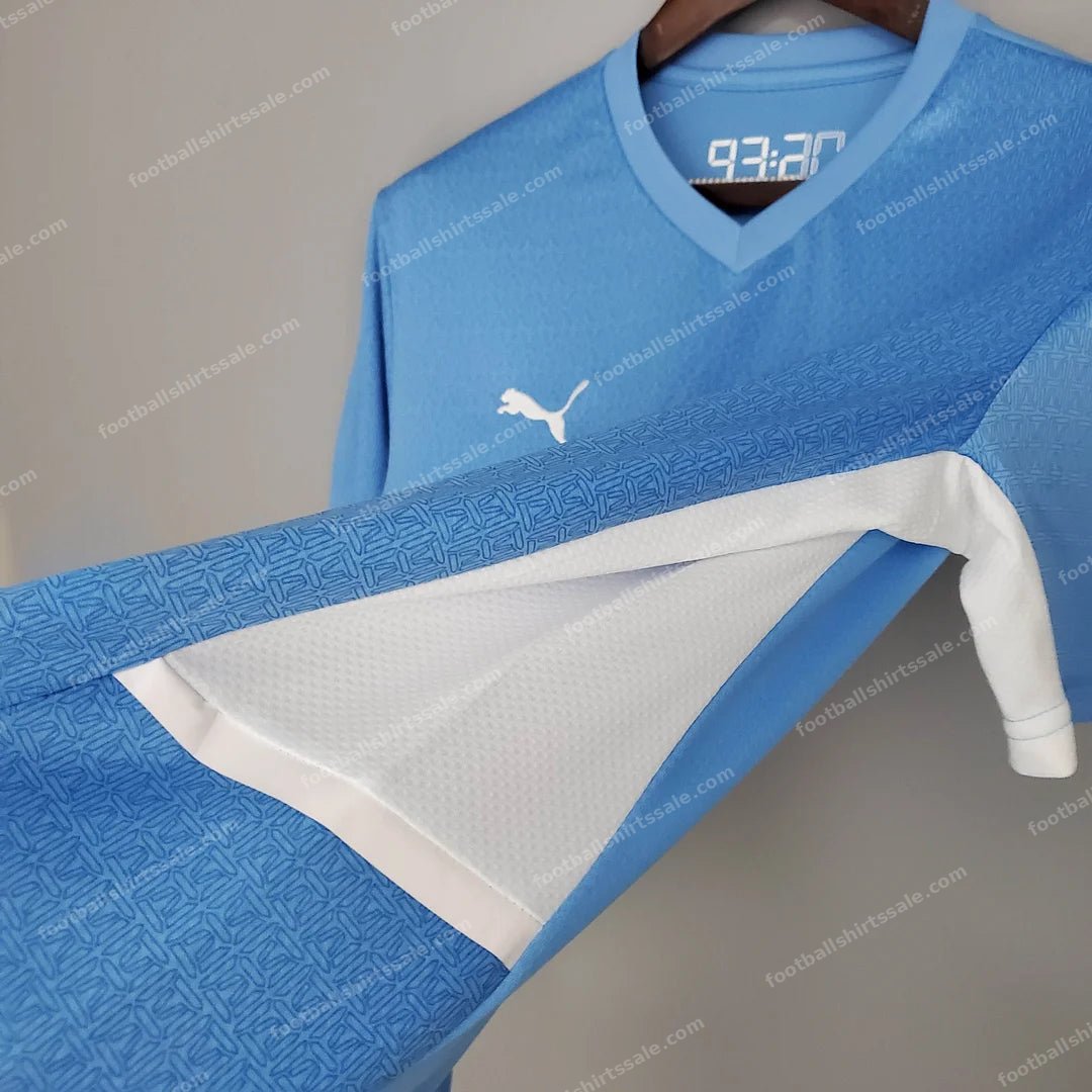 Manchester City Football Shirt 2021/2022 Retro 1:1 Thai Quality Home - Detail 2