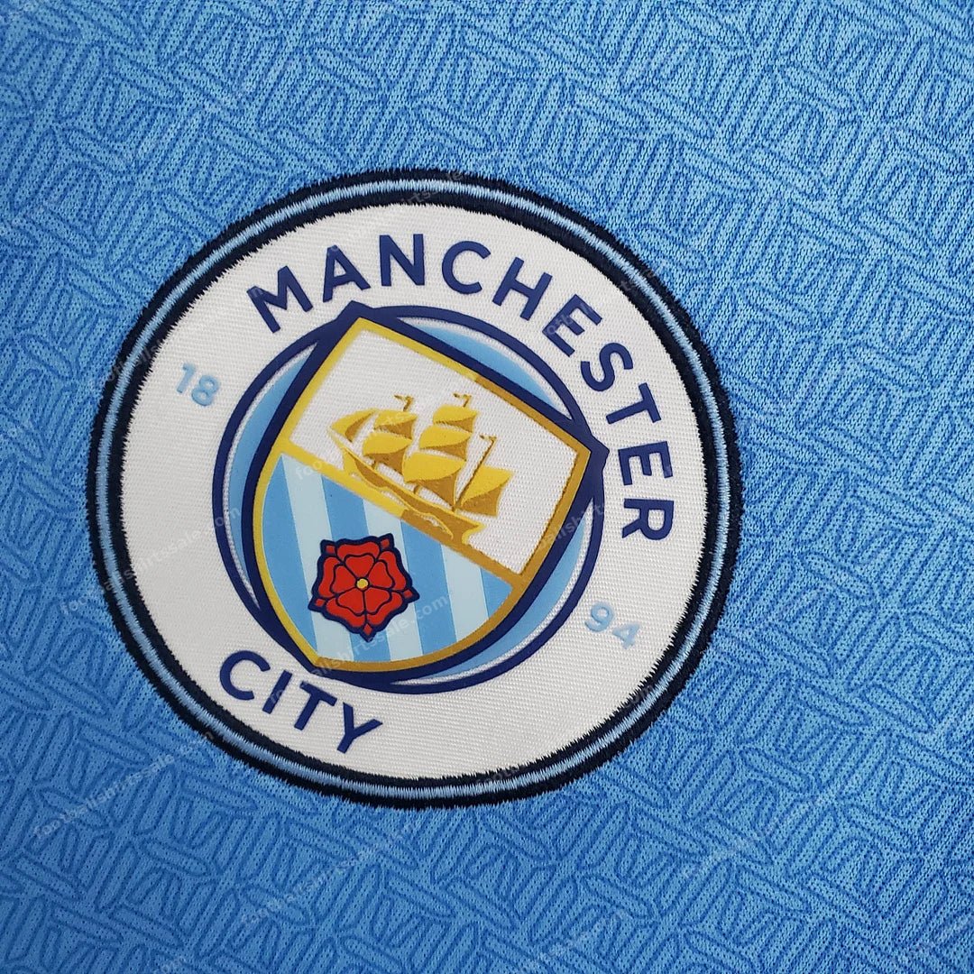 Manchester City Football Shirt 2021/2022 Retro 1:1 Thai Quality Home - Detail 6