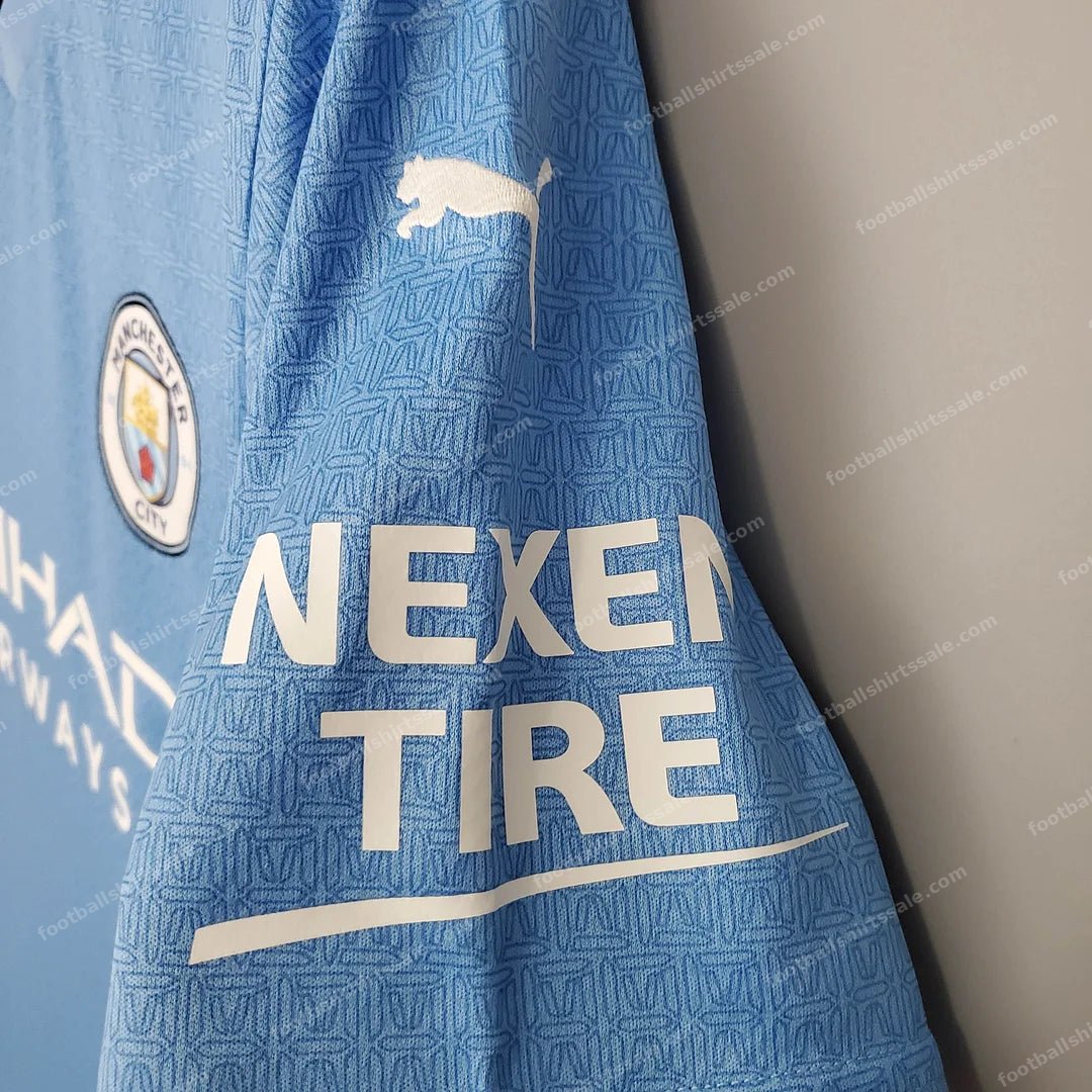 Manchester City Football Shirt 2021/2022 Retro 1:1 Thai Quality Home - Detail 7