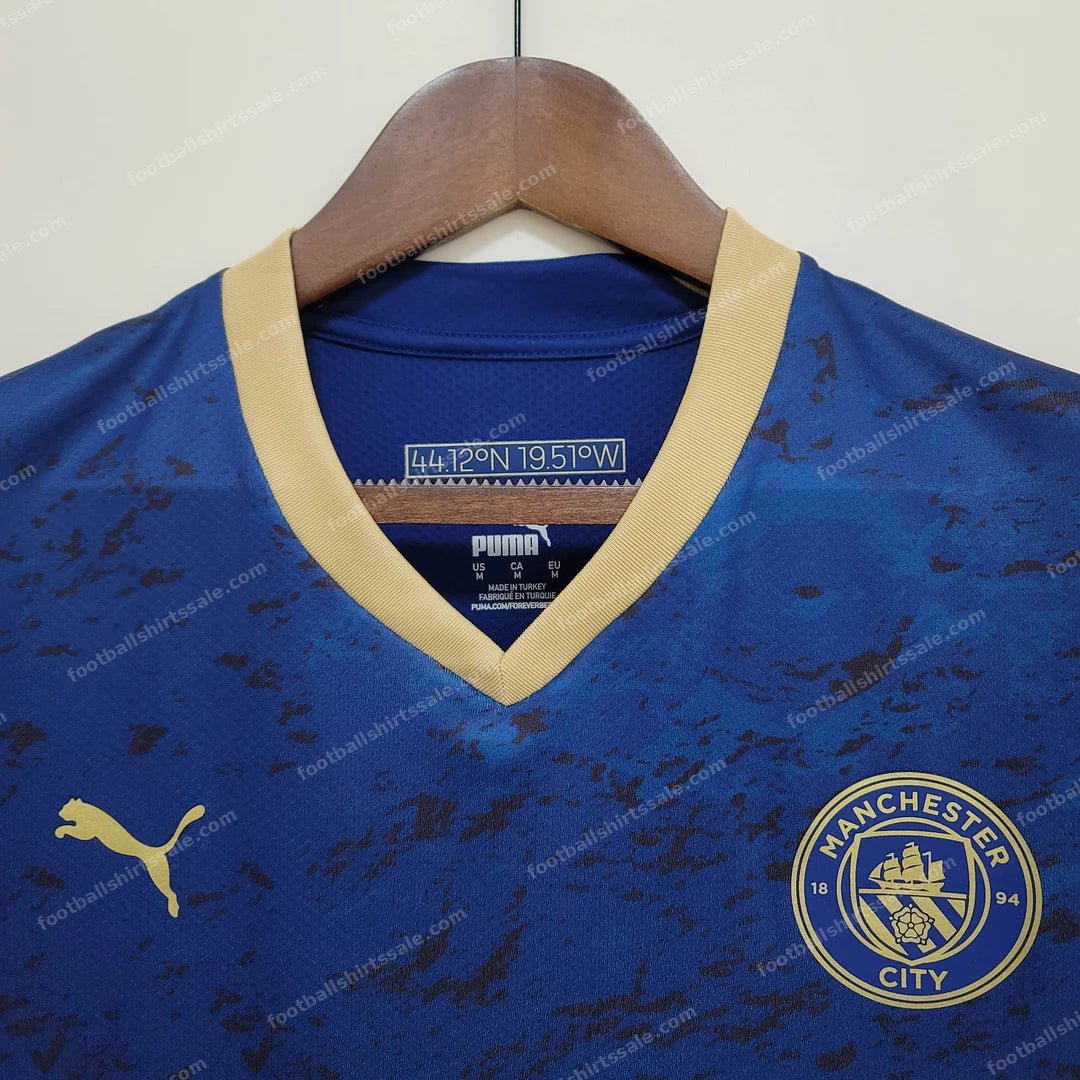 2023 Manchester City Chinese New Year Commemorative Edition Blue Football Shirt 1:1 Thai Quality - Detail 2