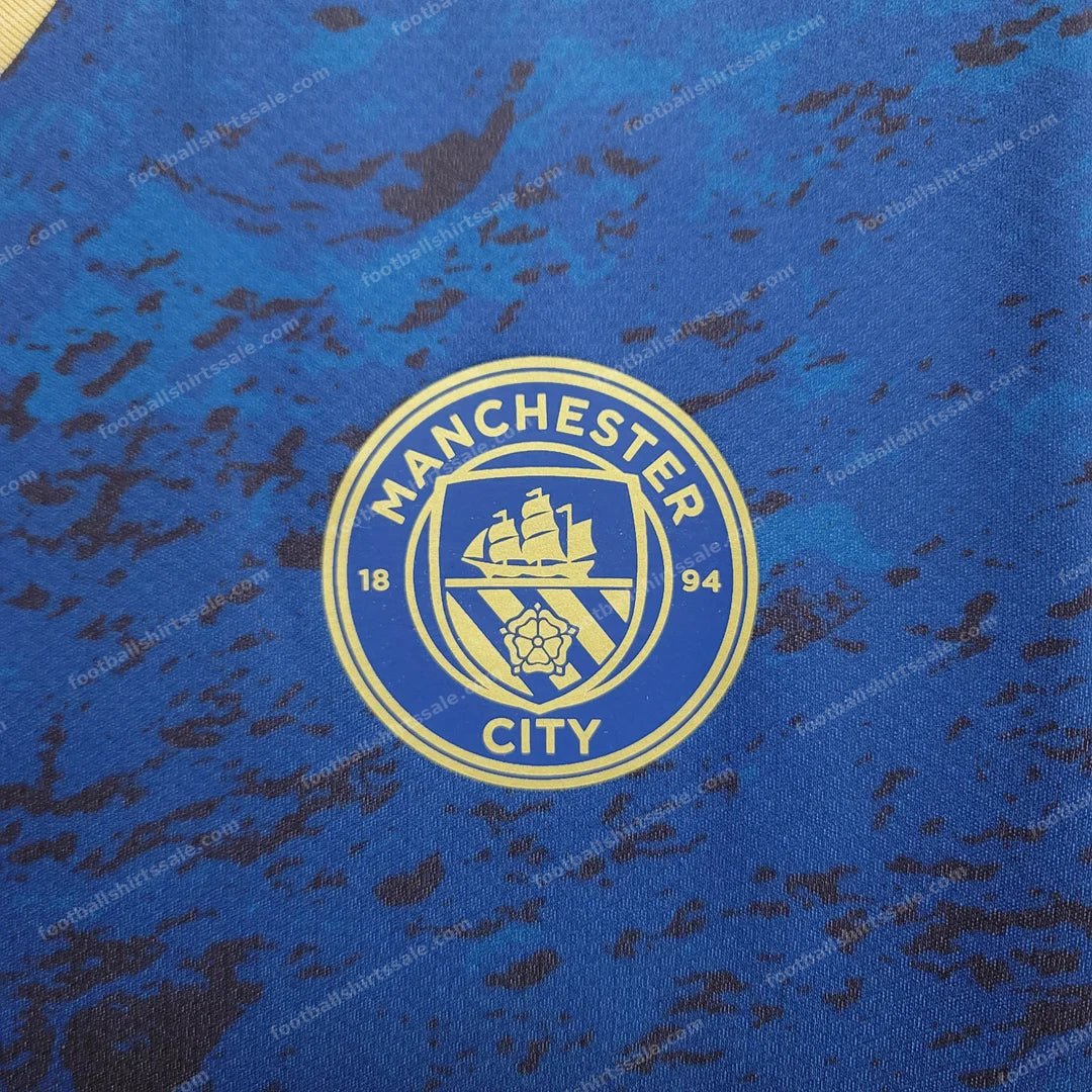 2023 Manchester City Chinese New Year Commemorative Edition Blue Football Shirt 1:1 Thai Quality - Detail 3