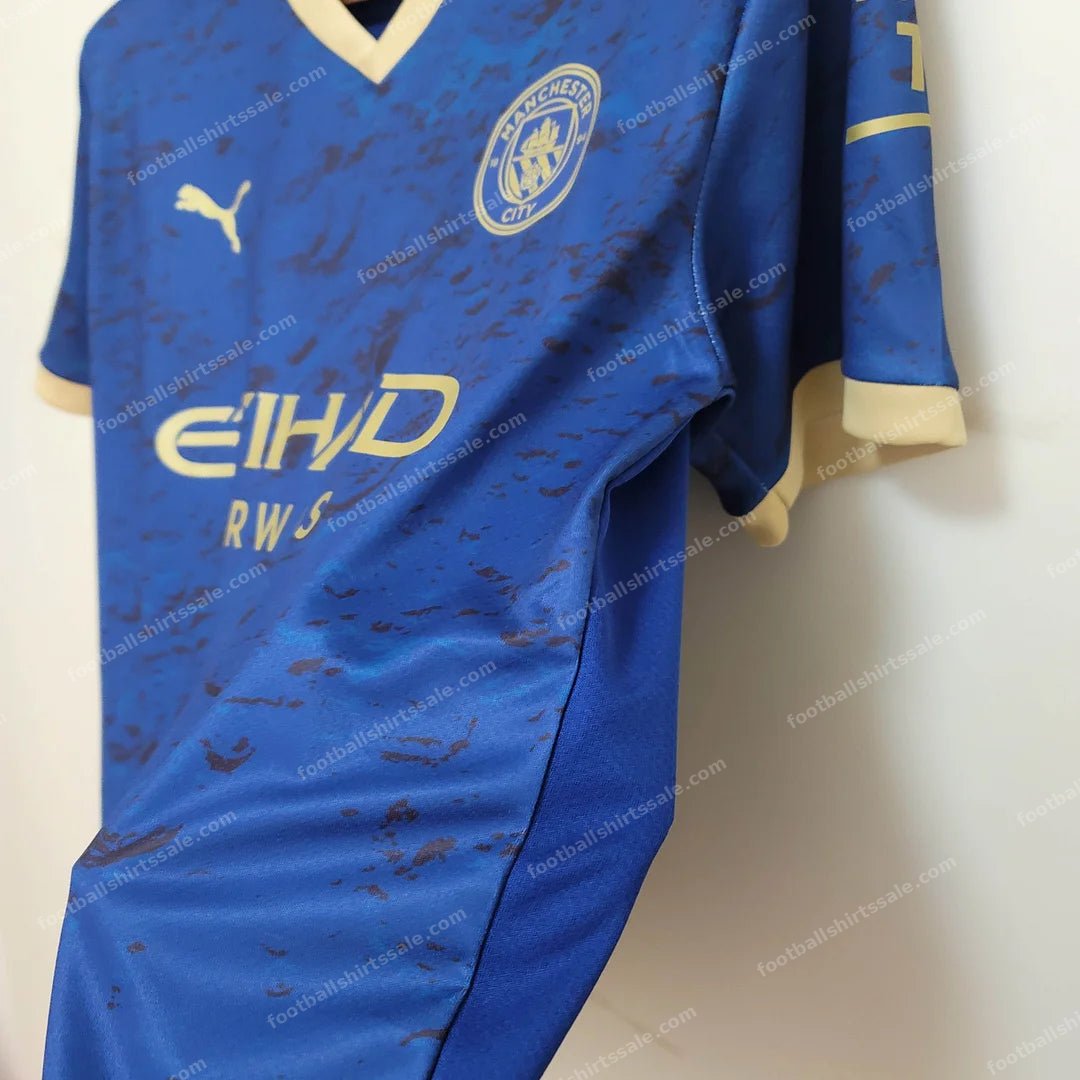 2023 Manchester City Chinese New Year Commemorative Edition Blue Football Shirt 1:1 Thai Quality - Detail 5