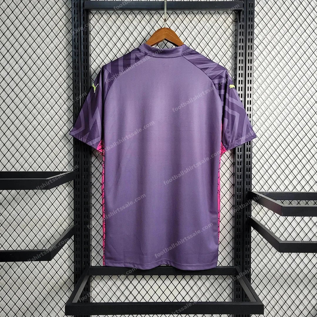 2023/2024 Manchester City Goalkeeper Purple Football Shirt 1:1 Thai Quality - Detail 2
