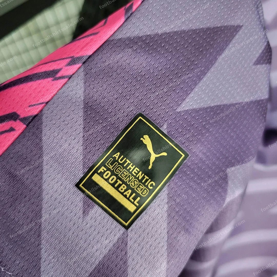 2023/2024 Manchester City Goalkeeper Purple Football Shirt 1:1 Thai Quality - Detail 9