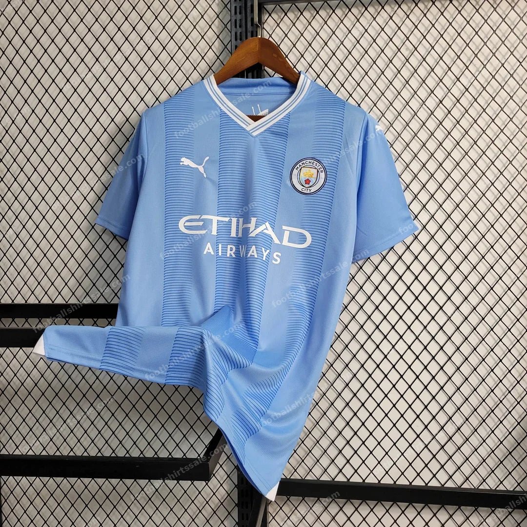 2023/2024 Manchester City Home Football Shirt 1:1 Thai Quality - Detail 1