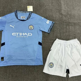 2024/2025 Manchester City Home Football Shirt 1:1 Thai Quality Kids Size