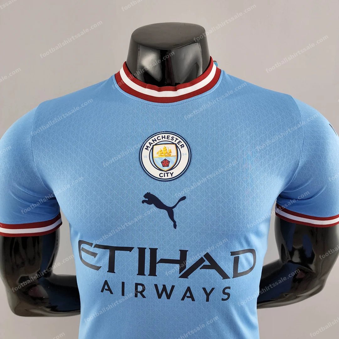2022/2023 Manchester City Home Football Shirt 1:1 Thai Quality – Player Version - Detail 2