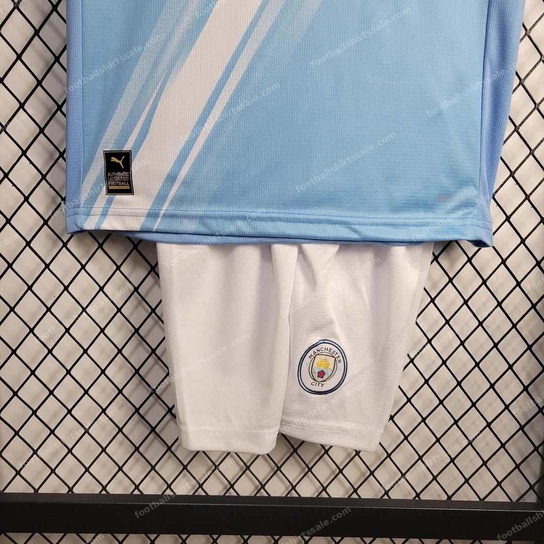 2025/2026 Manchester City Home Football Shirt Kids Size - Detail 5