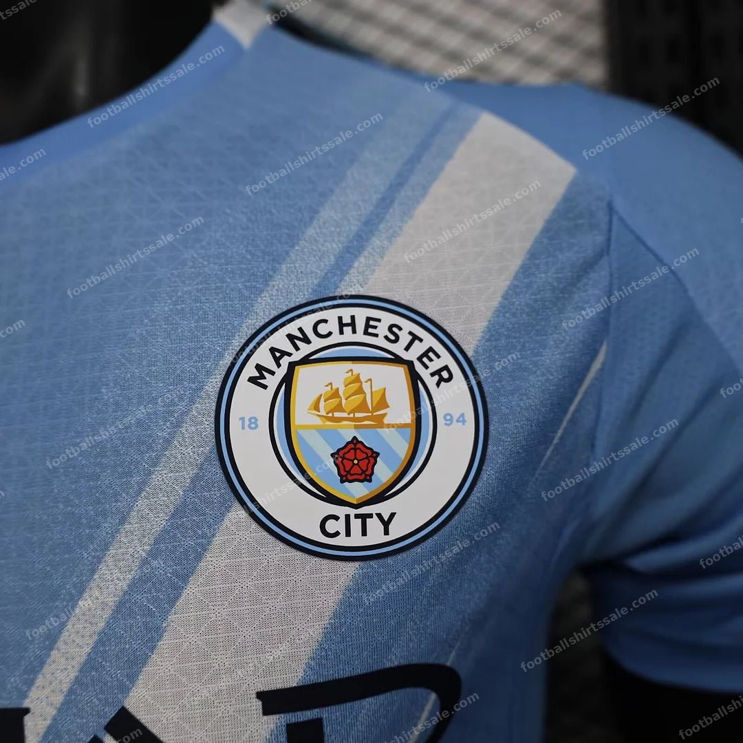 2025/2026 Manchester City Home Football Shirt – Player Version - Detail 4