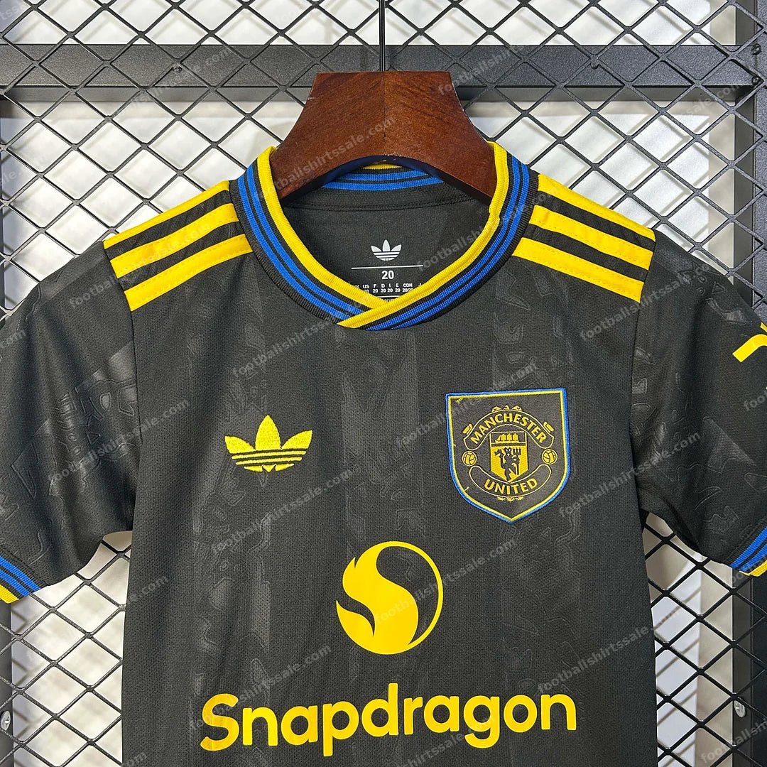 2025/2026 Manchester United Third Away Football Shirt Kids Size - Detail 2