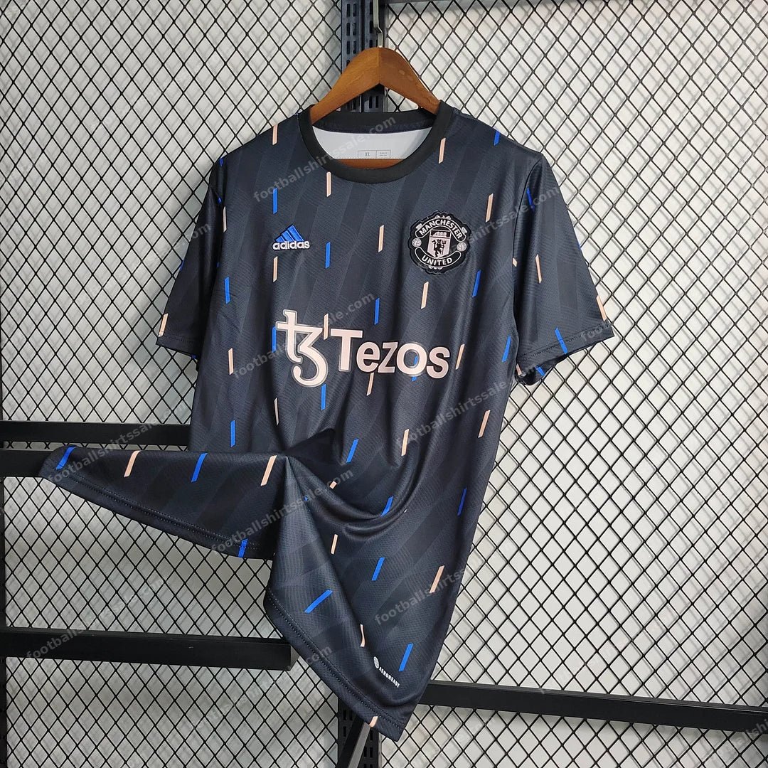 2022/2023 Manchester United Training Wear Black Football Shirt 1:1 Thai Quality - Detail 2