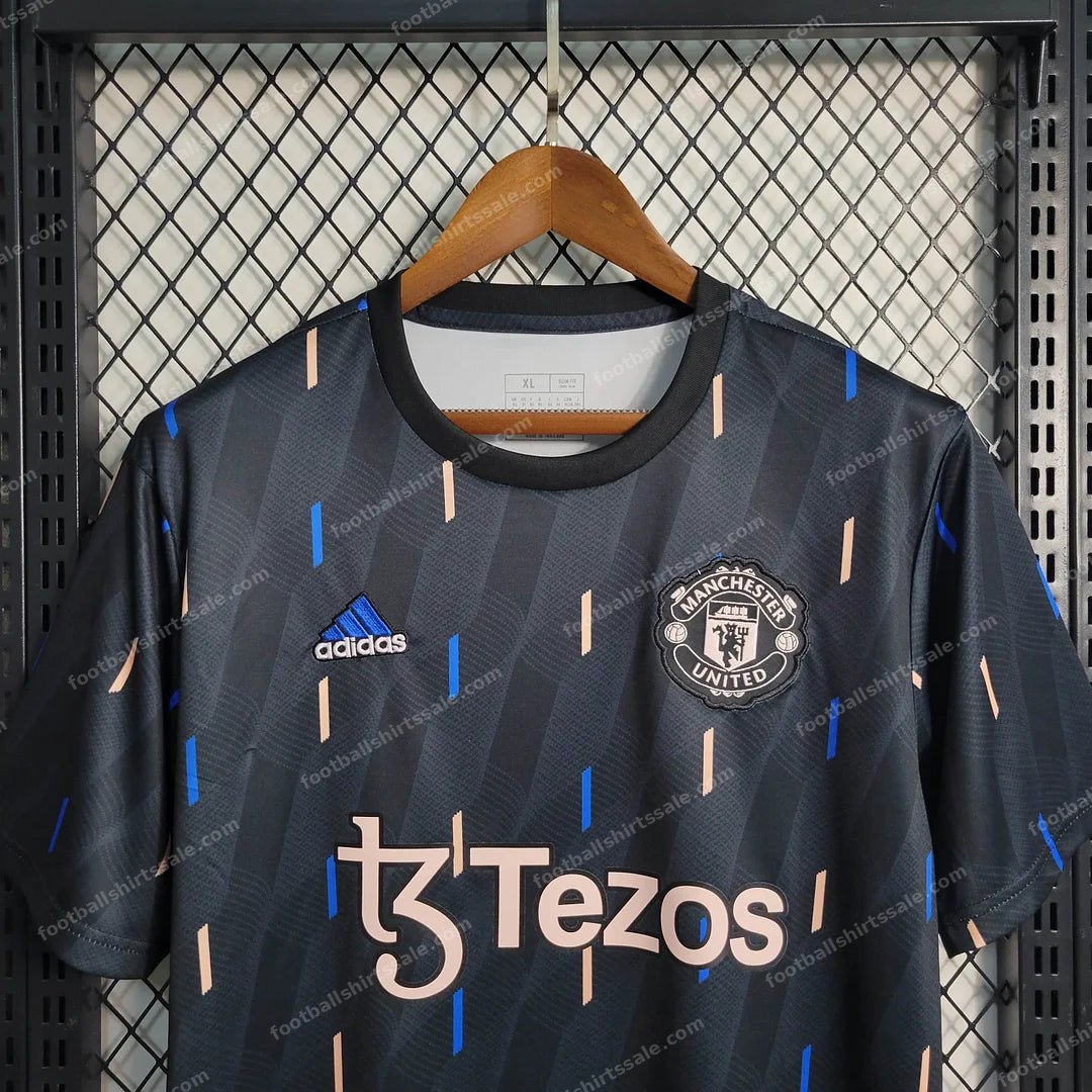 2022/2023 Manchester United Training Wear Black Football Shirt 1:1 Thai Quality - Detail 3