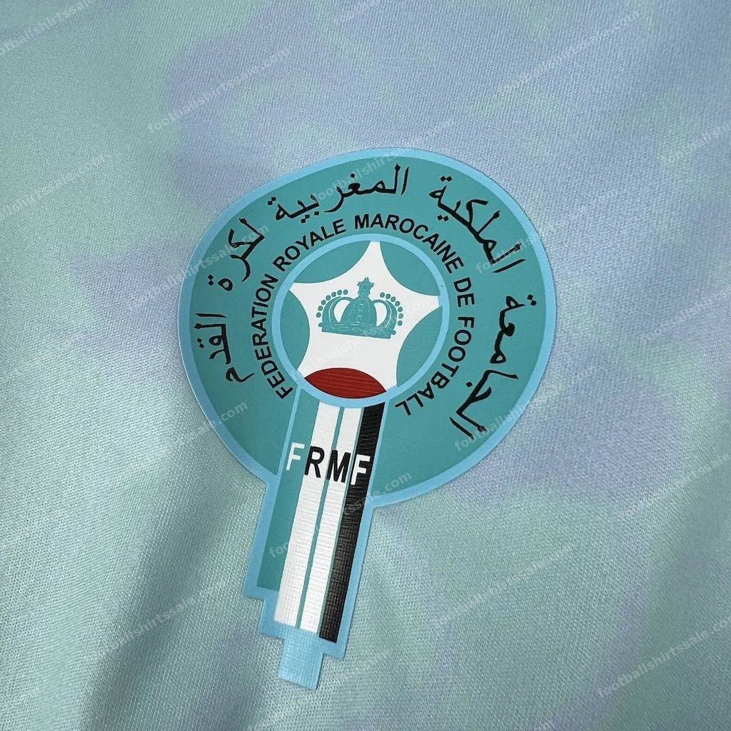 2026 Morocco Special Edition Atlas Blue Football Shirt - Detail 2