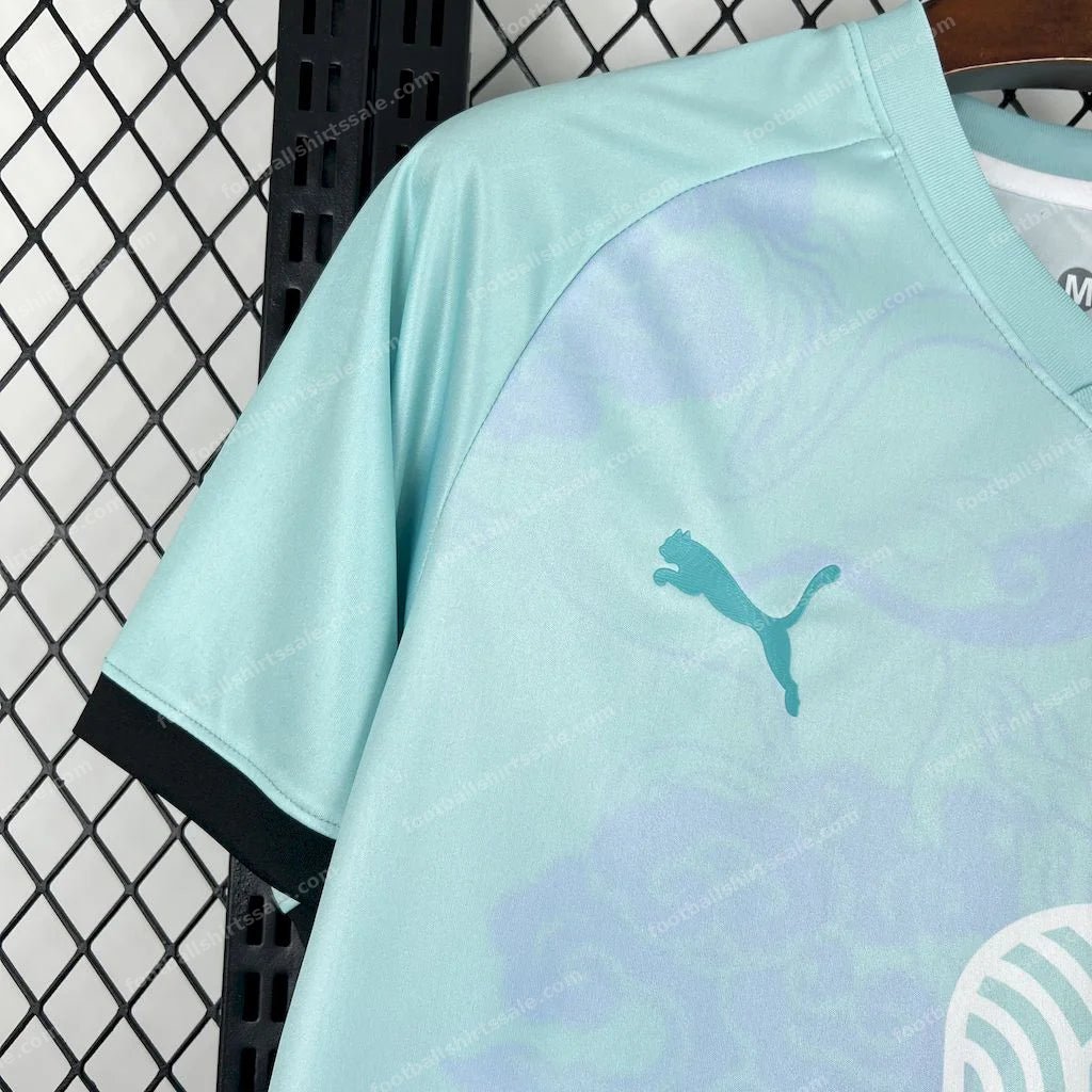 2026 Morocco Special Edition Atlas Blue Football Shirt - Detail 4