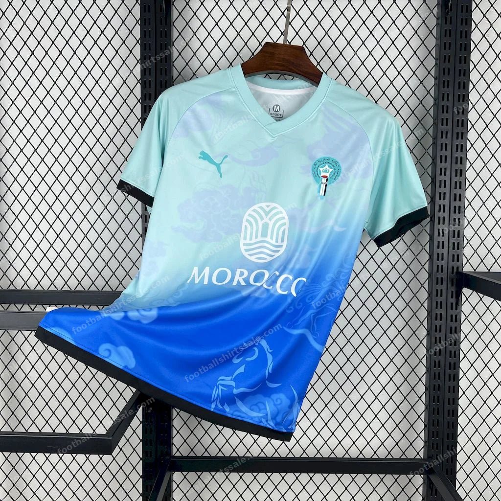 2026 Morocco Special Edition Atlas Blue Football Shirt